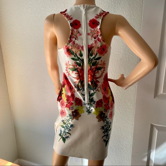 CLAUDIA CASTELLI SZ L STRETCH FLOWER ZIP DRESS - Picture 6 of 11